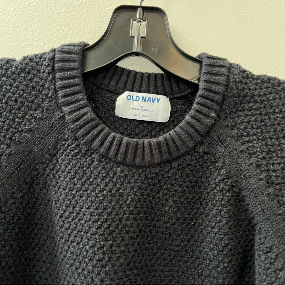 Old Navy Tunic Sweater Black Sz M - Picture 3 of 4